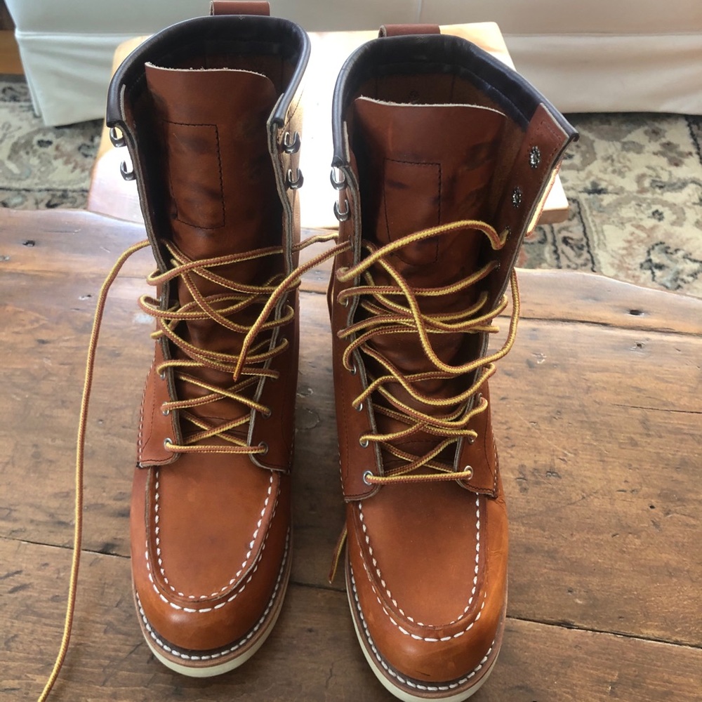 8” Red Wing Moc boots